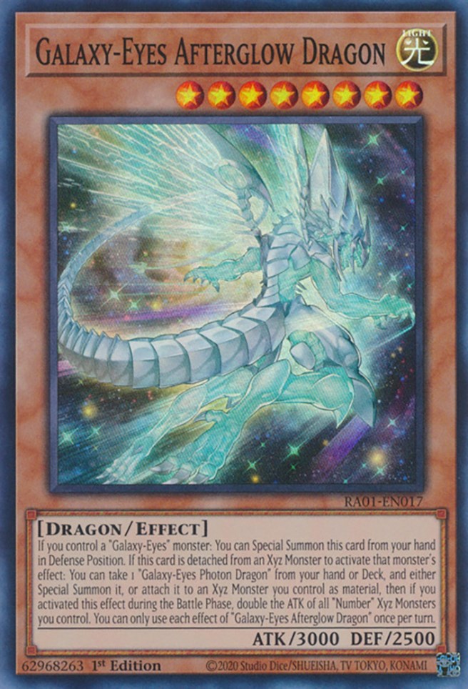 Galaxy-Eyes Afterglow Dragon [RA01-EN017] Super Rare | Gear Gaming Fayetteville