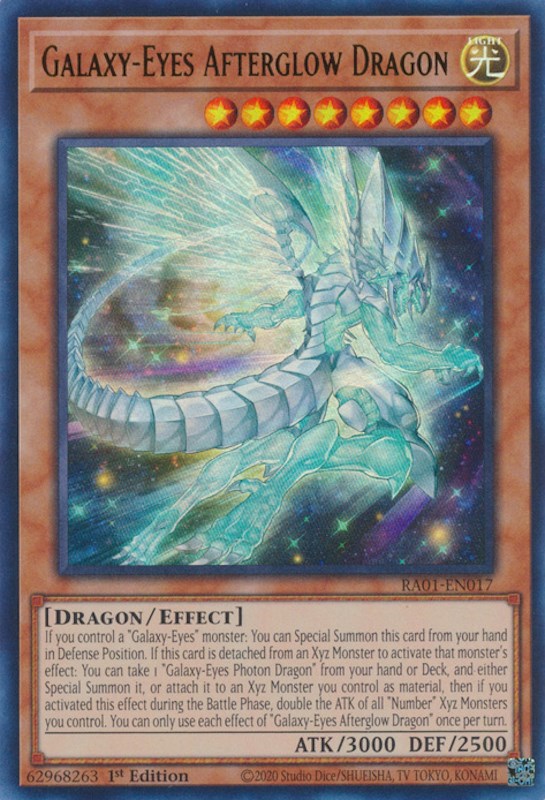 Galaxy-Eyes Afterglow Dragon [RA01-EN017] Ultra Rare | Gear Gaming Fayetteville