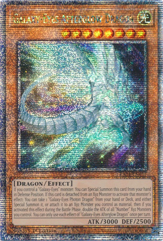 Galaxy-Eyes Afterglow Dragon [RA01-EN017] Quarter Century Secret Rare | Gear Gaming Fayetteville