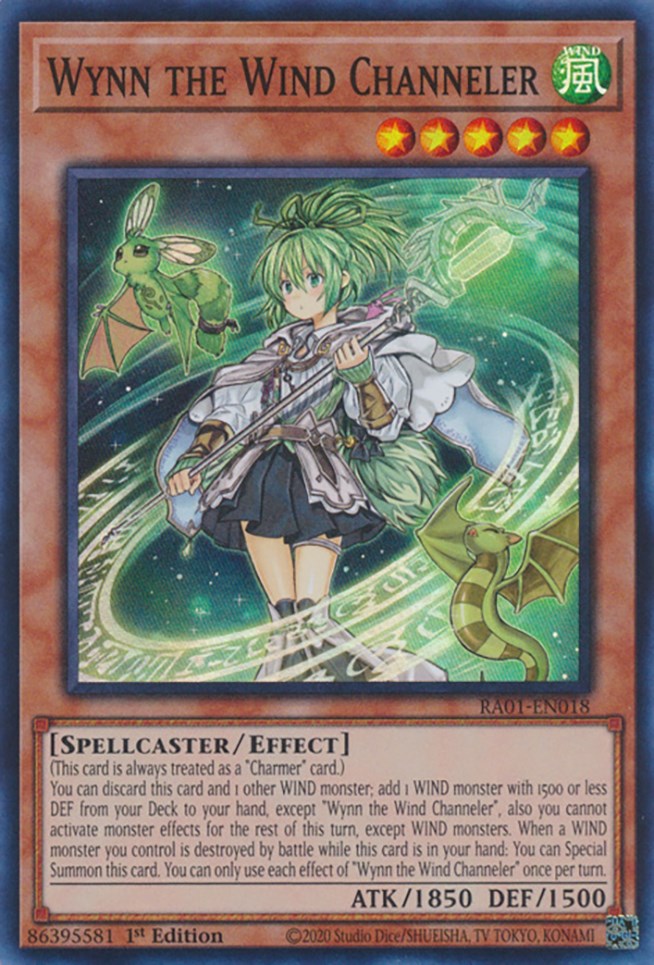 Wynn the Wind Channeler [RA01-EN018] Super Rare | Gear Gaming Fayetteville