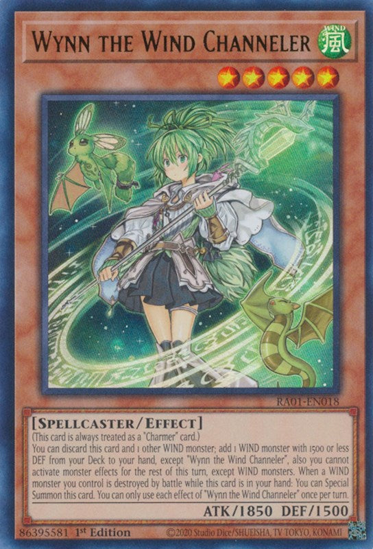 Wynn the Wind Channeler [RA01-EN018] Ultra Rare | Gear Gaming Fayetteville