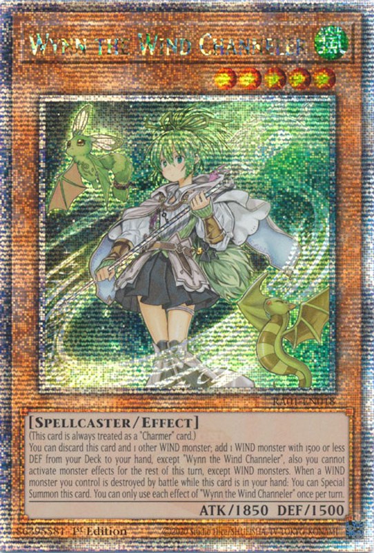 Wynn the Wind Channeler [RA01-EN018] Quarter Century Secret Rare | Gear Gaming Fayetteville