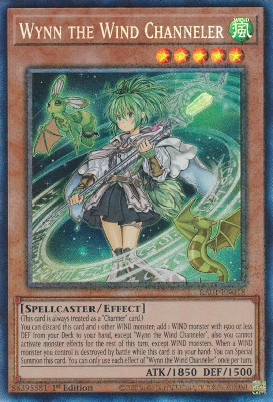 Wynn the Wind Channeler [RA01-EN018] Prismatic Collector's Rare | Gear Gaming Fayetteville