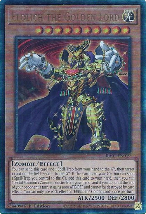 Eldlich the Golden Lord [RA01-EN019] Prismatic Ultimate Rare | Gear Gaming Fayetteville