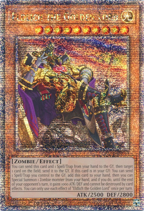 Eldlich the Golden Lord (Alternate Art) [RA01-EN019] Quarter Century Secret Rare | Gear Gaming Fayetteville