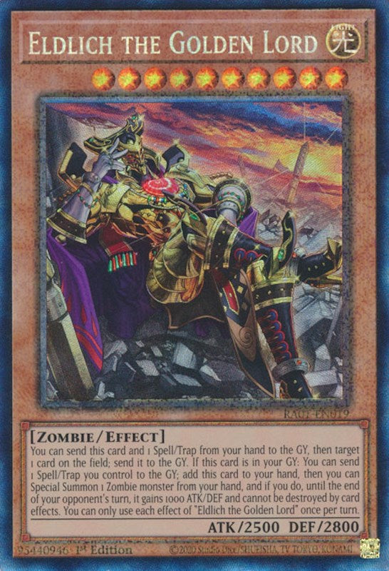 Eldlich the Golden Lord (Alternate Art) [RA01-EN019] Prismatic Collector's Rare | Gear Gaming Fayetteville