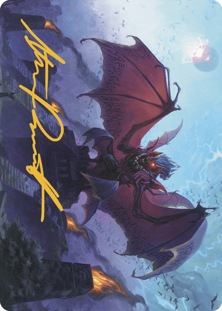 Aclazotz, Deepest Betrayal Art Card (Gold-Stamped Signature) [The Lost Caverns of Ixalan Art Series] | Gear Gaming Fayetteville