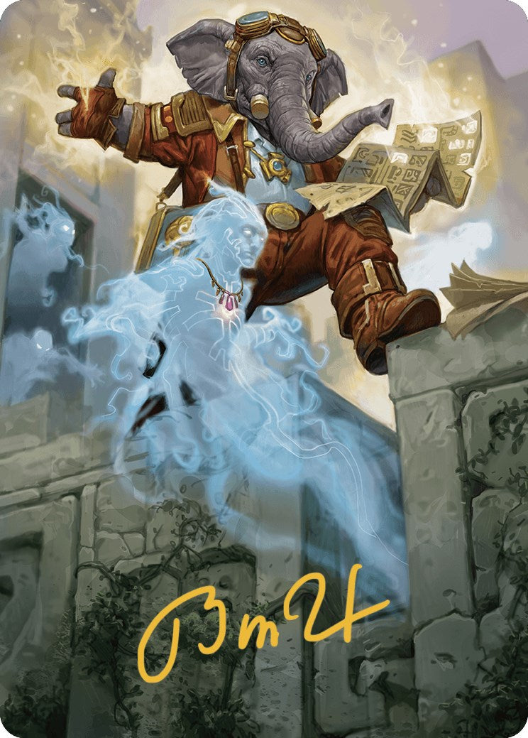 Quintorius Kand Art Card (37/81) (Gold-Stamped Signature) [The Lost Caverns of Ixalan Art Series] | Gear Gaming Fayetteville