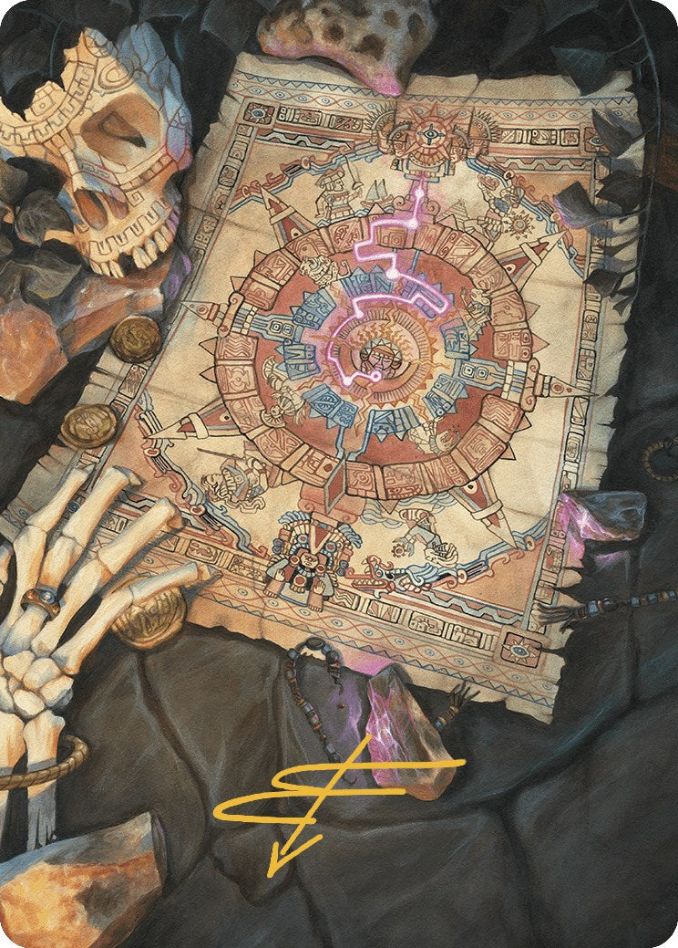 Map Token Art Card (Gold-Stamped Signature) [The Lost Caverns of Ixalan Art Series] | Gear Gaming Fayetteville