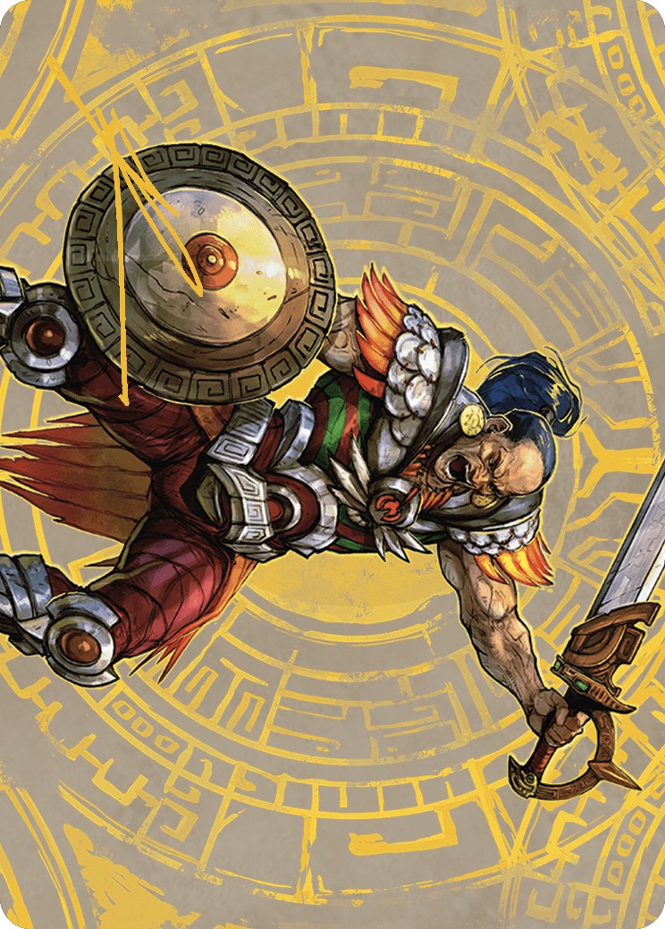 Inti, Seneschal of the Sun Art Card (Gold-Stamped Signature) [The Lost Caverns of Ixalan Art Series] | Gear Gaming Fayetteville