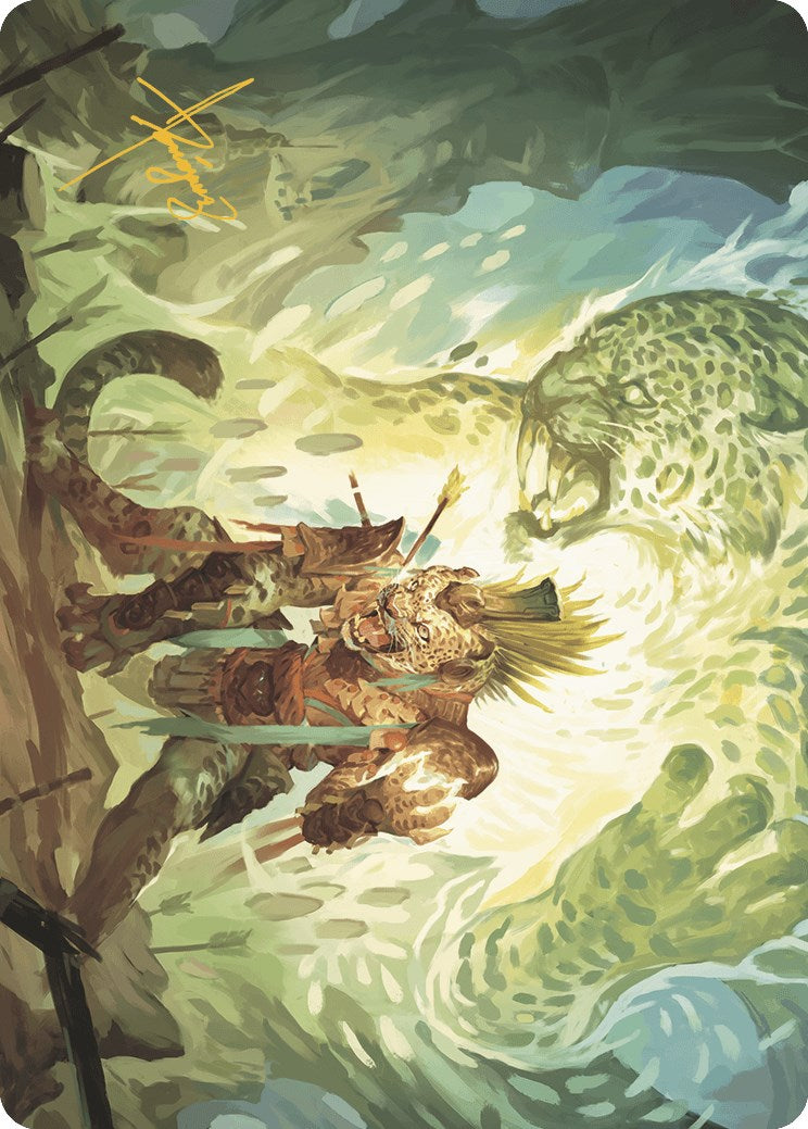 Might of the Ancestors Art Card (Gold-Stamped Signature) [The Lost Caverns of Ixalan Art Series] | Gear Gaming Fayetteville