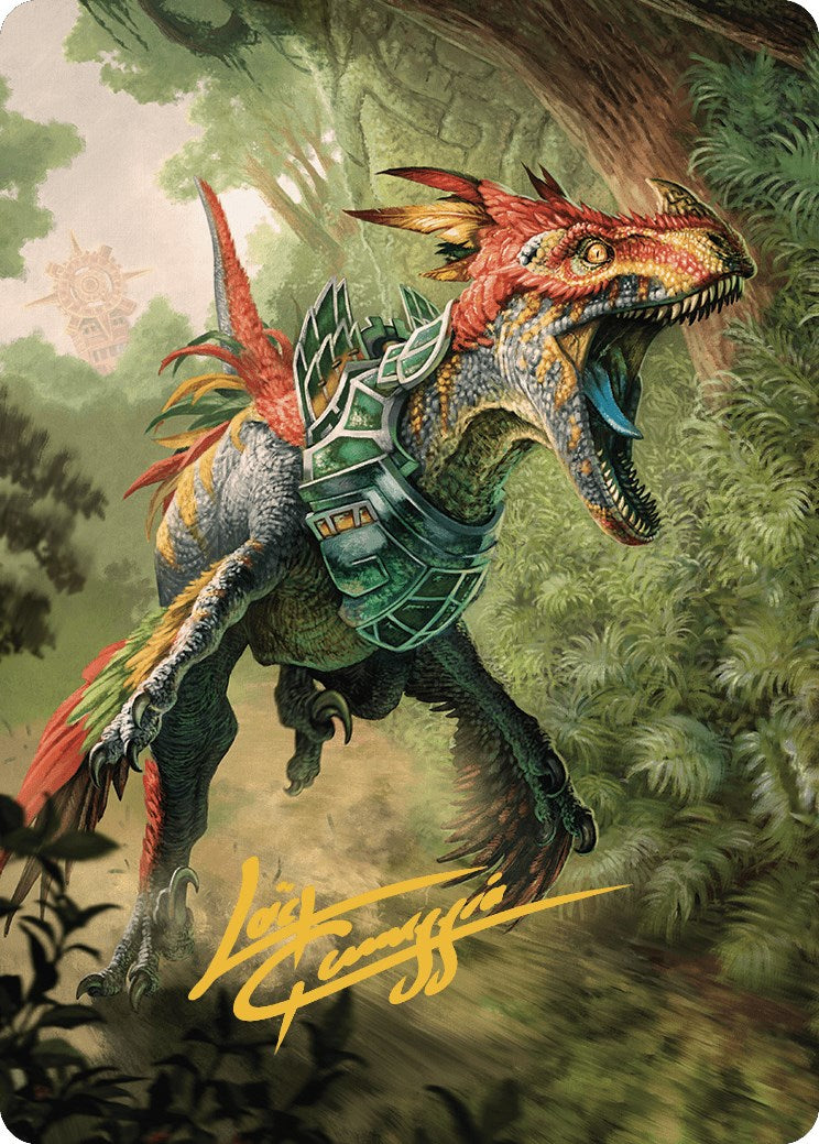 Dinosaur Token Art Card (Gold-Stamped Signature) [The Lost Caverns of Ixalan Art Series] | Gear Gaming Fayetteville