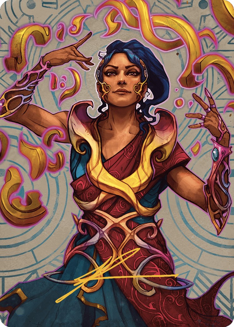 Saheeli, the Sun's Brilliance Art Card (Gold-Stamped Signature) [The Lost Caverns of Ixalan Art Series] | Gear Gaming Fayetteville