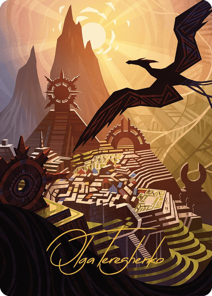 Plains Art Card (Gold-Stamped Signature) [The Lost Caverns of Ixalan Art Series] | Gear Gaming Fayetteville