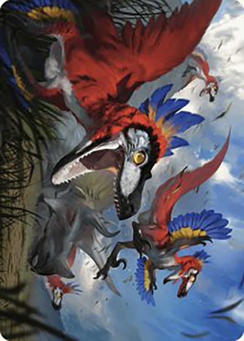 Wrathful Raptors Art Card [The Lost Caverns of Ixalan Art Series] | Gear Gaming Fayetteville