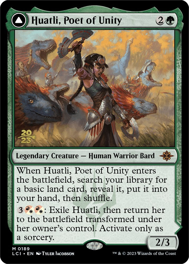 Huatli, Poet of Unity // Roar of the Fifth People [The Lost Caverns of Ixalan Prerelease Cards] | Gear Gaming Fayetteville