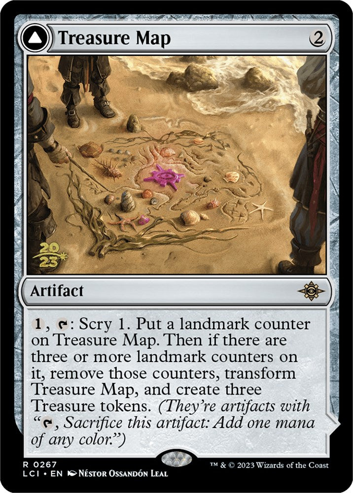 Treasure Map // Treasure Cove [The Lost Caverns of Ixalan Prerelease Cards] | Gear Gaming Fayetteville