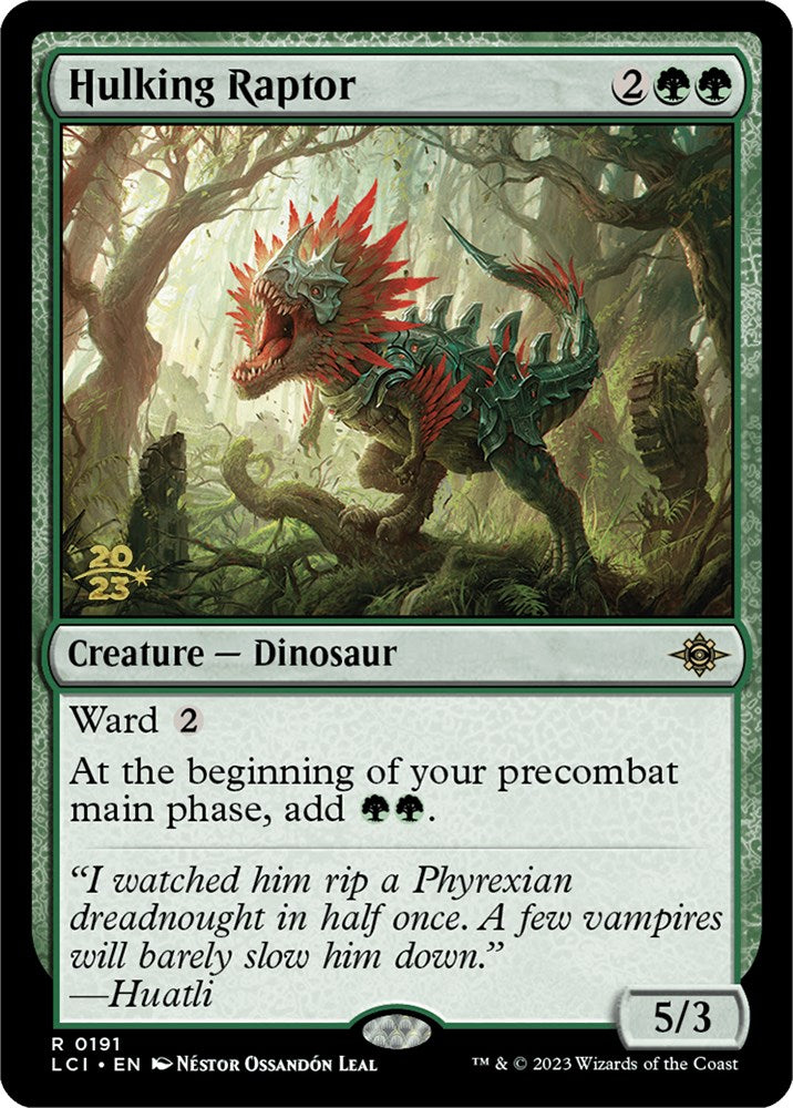 Hulking Raptor [The Lost Caverns of Ixalan Prerelease Cards] | Gear Gaming Fayetteville