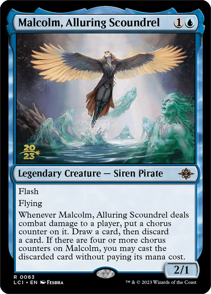 Malcolm, Alluring Scoundrel [The Lost Caverns of Ixalan Prerelease Cards] | Gear Gaming Fayetteville