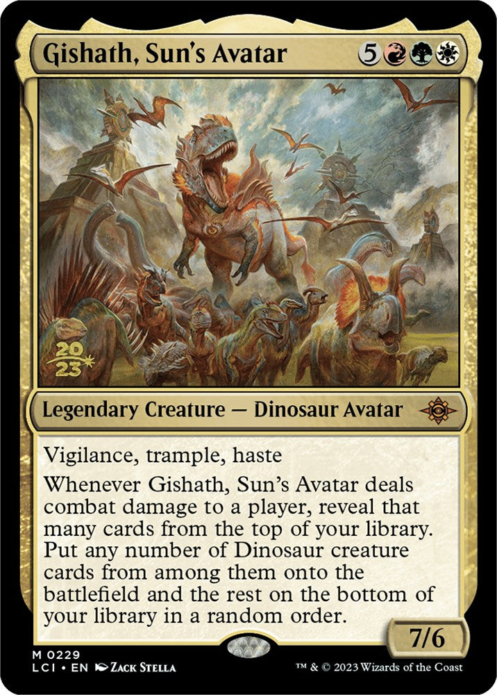 Gishath, Sun's Avatar (LCI) [The Lost Caverns of Ixalan Prerelease Cards] | Gear Gaming Fayetteville