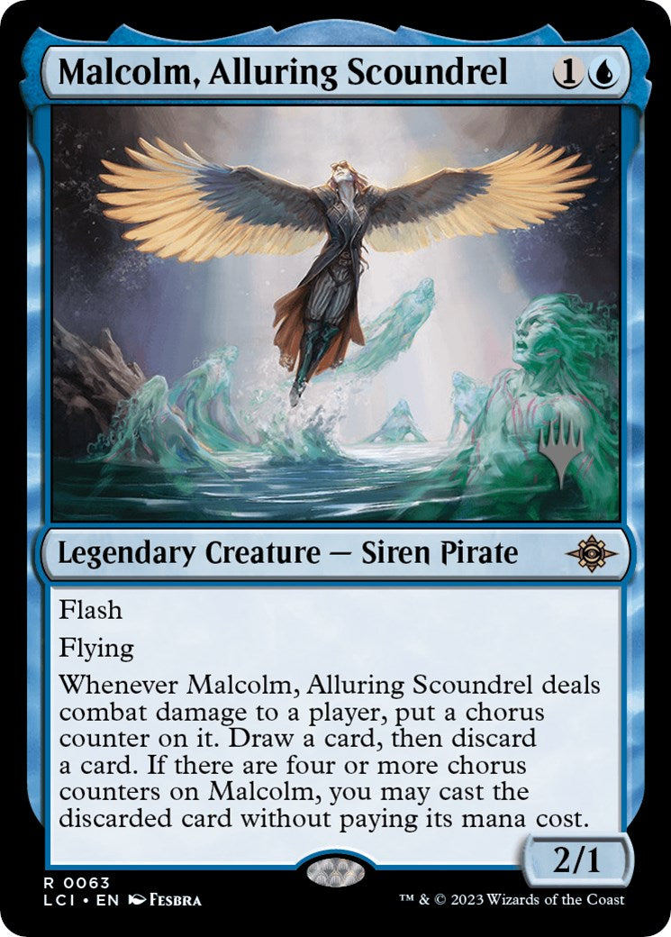 Malcolm, Alluring Scoundrel (Promo Pack) [The Lost Caverns of Ixalan Promos] | Gear Gaming Fayetteville