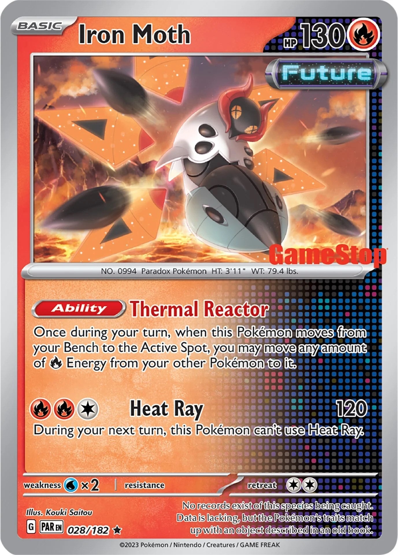 Iron Moth (028/182) (GameStop Promo) [Miscellaneous Cards] | Gear Gaming Fayetteville