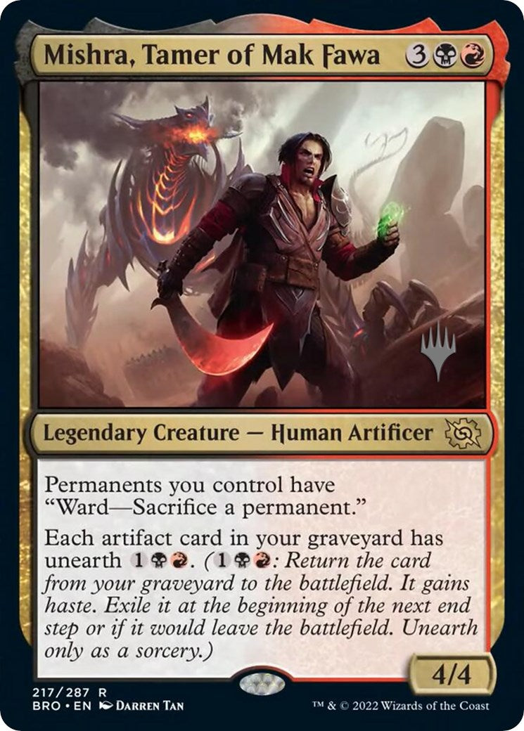 Mishra, Tamer of Mak Fawa (Promo Pack) [The Brothers' War Promos] | Gear Gaming Fayetteville