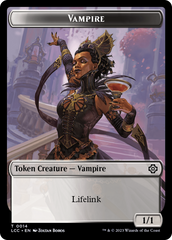 Vampire (0014) // Vampire Demon Double-Sided Token [The Lost Caverns of Ixalan Commander Tokens] | Gear Gaming Fayetteville