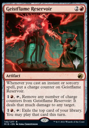 Geistflame Reservoir (Promo Pack) [Innistrad: Midnight Hunt Promos] | Gear Gaming Fayetteville
