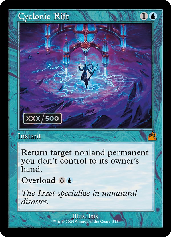 Cyclonic Rift (Retro) (Serialized) [Ravnica Remastered] | Gear Gaming Fayetteville
