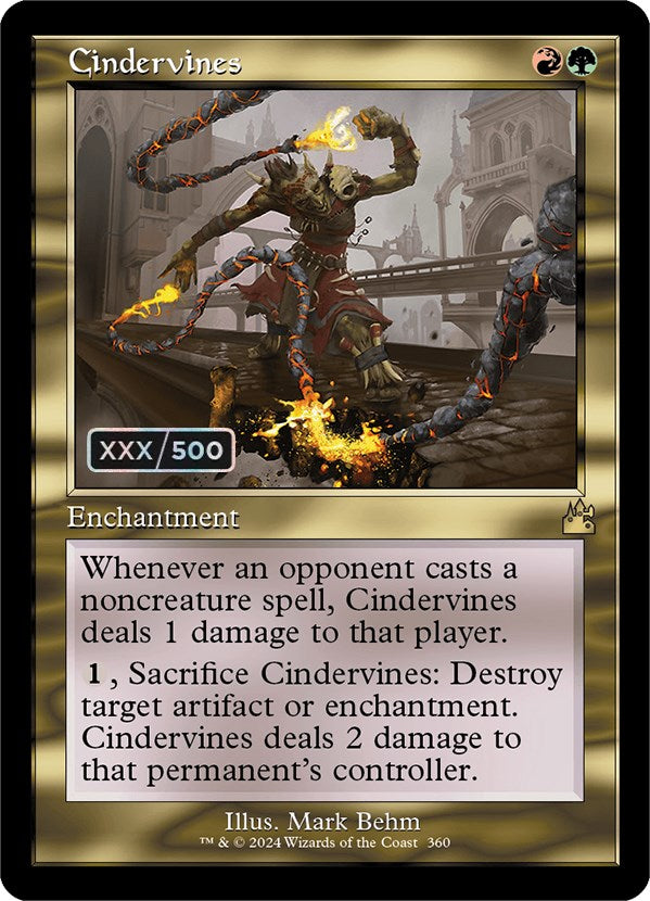 Cindervines (Retro) (Serialized) [Ravnica Remastered] | Gear Gaming Fayetteville