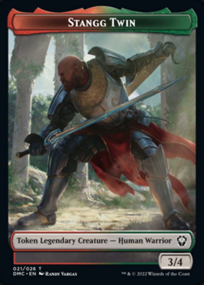 Soldier // Stangg Twin Double-Sided Token [Dominaria United Tokens] | Gear Gaming Fayetteville