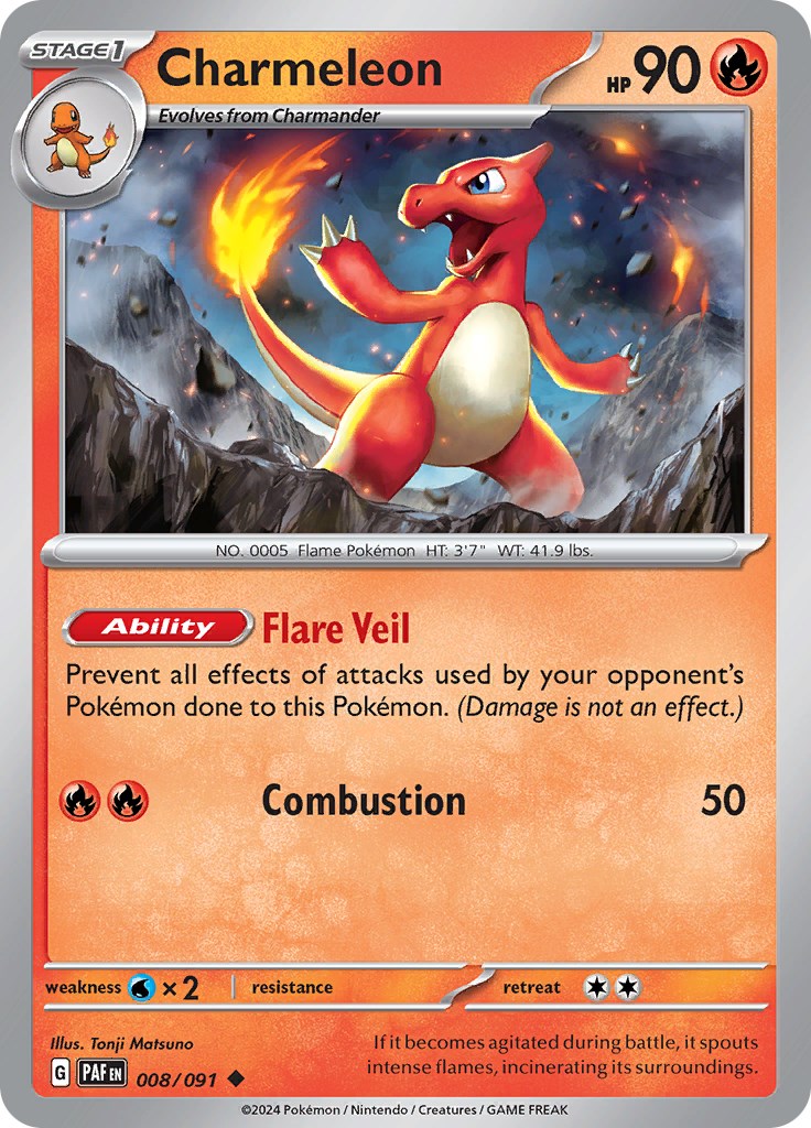 Charmeleon (008/091) [Scarlet & Violet: Paldean Fates] | Gear Gaming Fayetteville