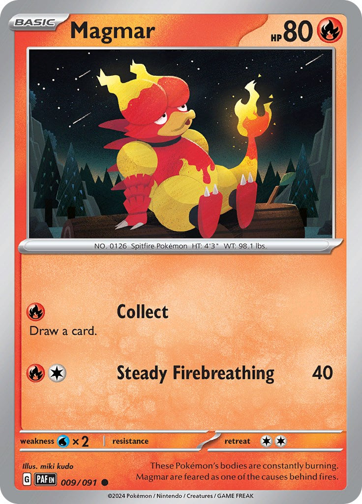 Magmar (009/091) [Scarlet & Violet: Paldean Fates] | Gear Gaming Fayetteville