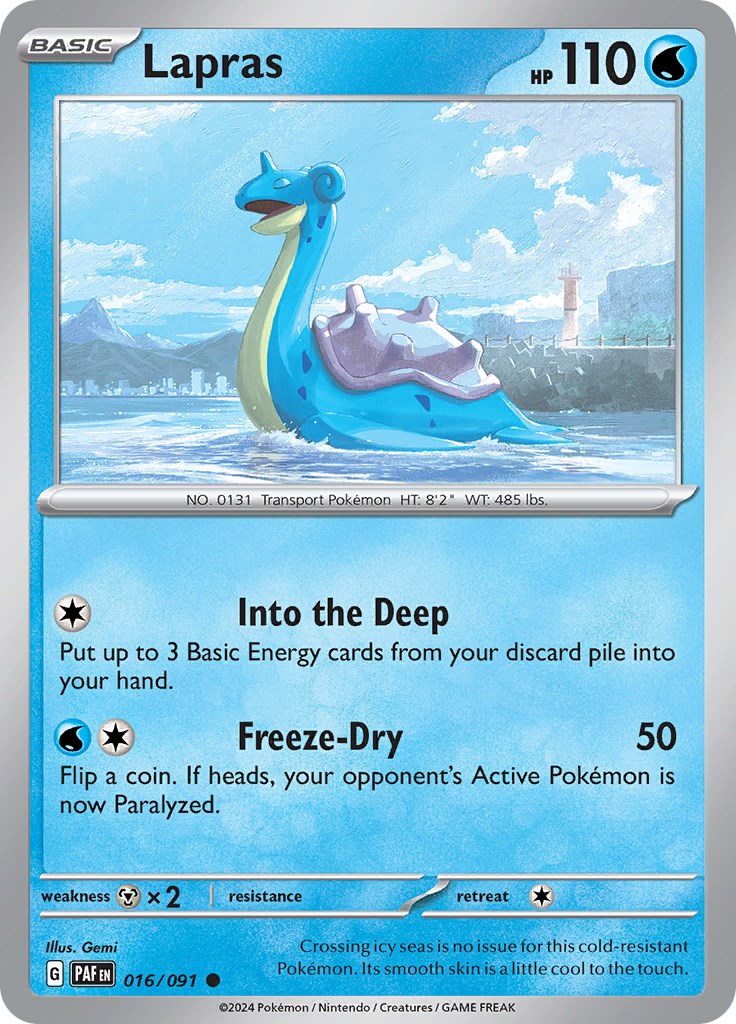 Lapras (016/091) [Scarlet & Violet: Paldean Fates] | Gear Gaming Fayetteville