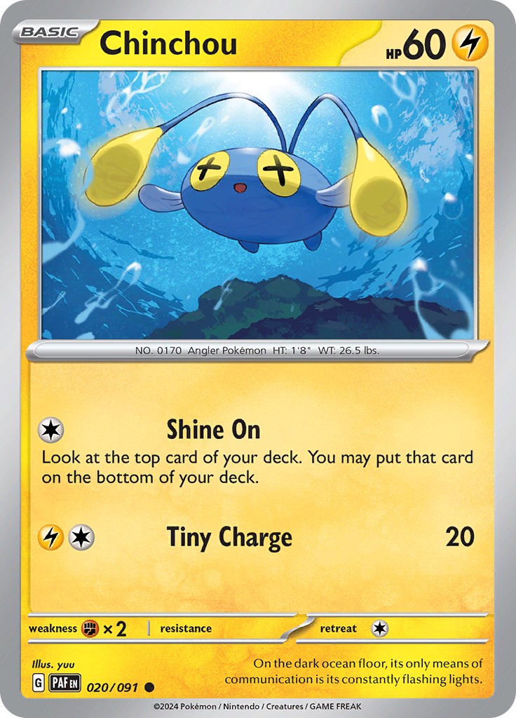 Chinchou (020/091) [Scarlet & Violet: Paldean Fates] | Gear Gaming Fayetteville