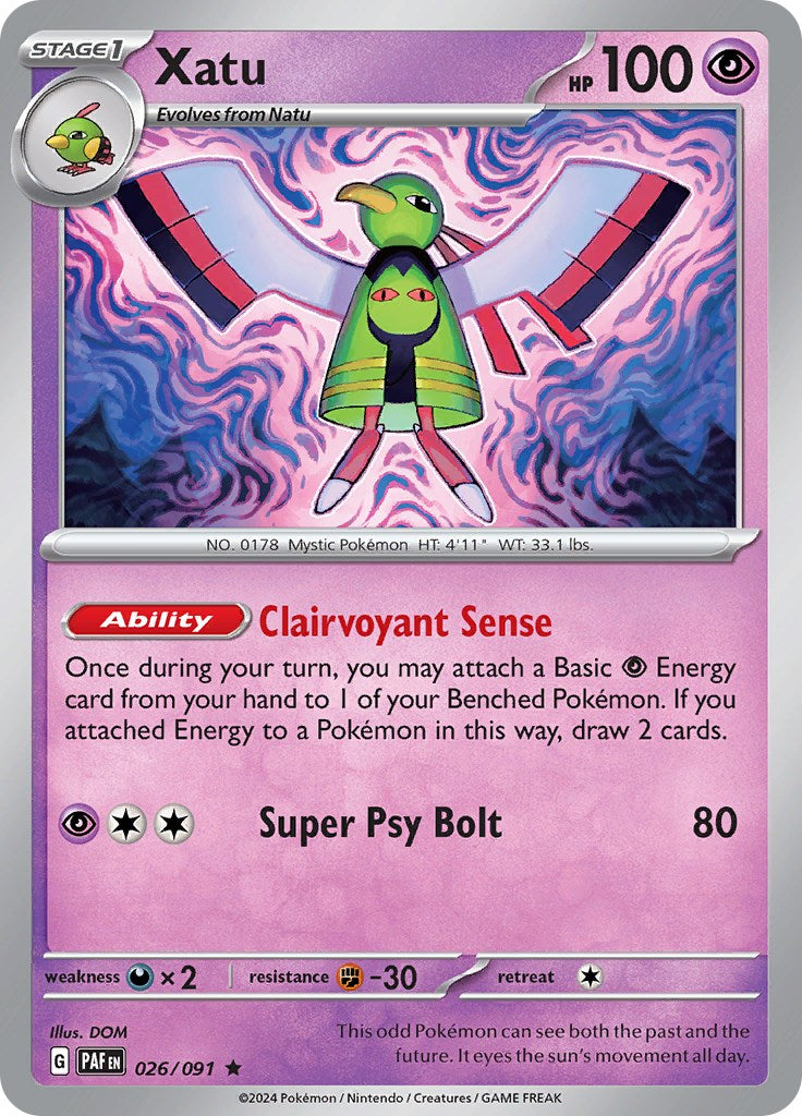 Xatu (026/091) [Scarlet & Violet: Paldean Fates] | Gear Gaming Fayetteville