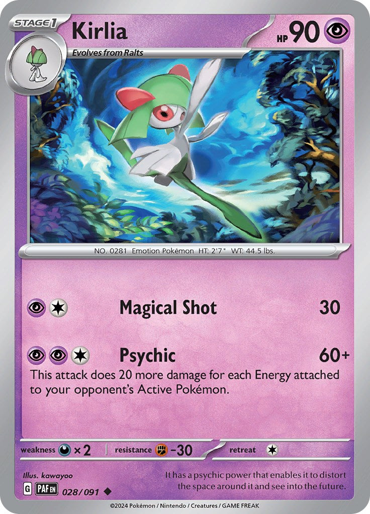 Kirlia (028/091) [Scarlet & Violet: Paldean Fates] | Gear Gaming Fayetteville