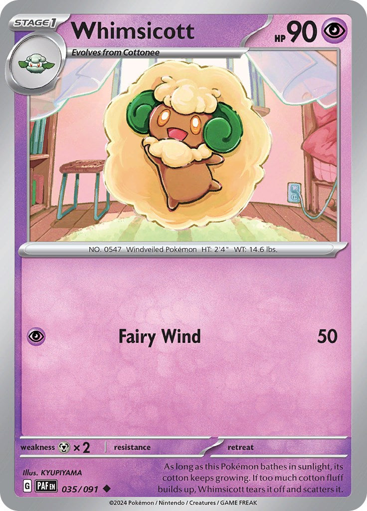 Whimsicott (035/091) [Scarlet & Violet: Paldean Fates] | Gear Gaming Fayetteville