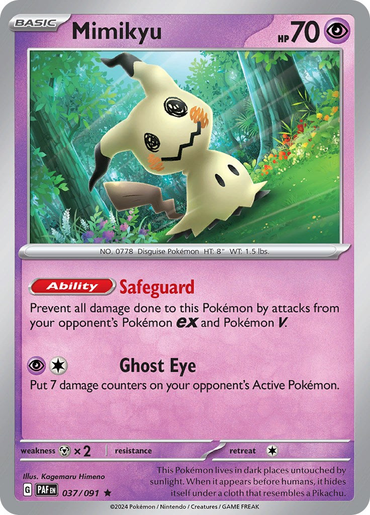 Mimikyu (037/091) [Scarlet & Violet: Paldean Fates] | Gear Gaming Fayetteville