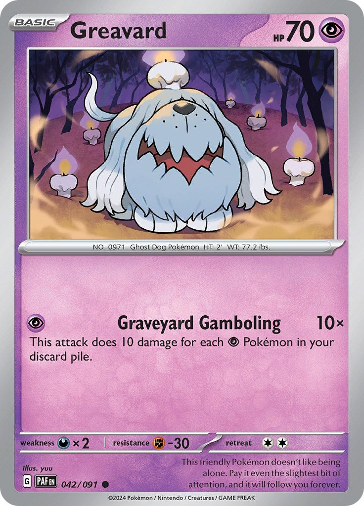 Greavard (042/091) [Scarlet & Violet: Paldean Fates] | Gear Gaming Fayetteville