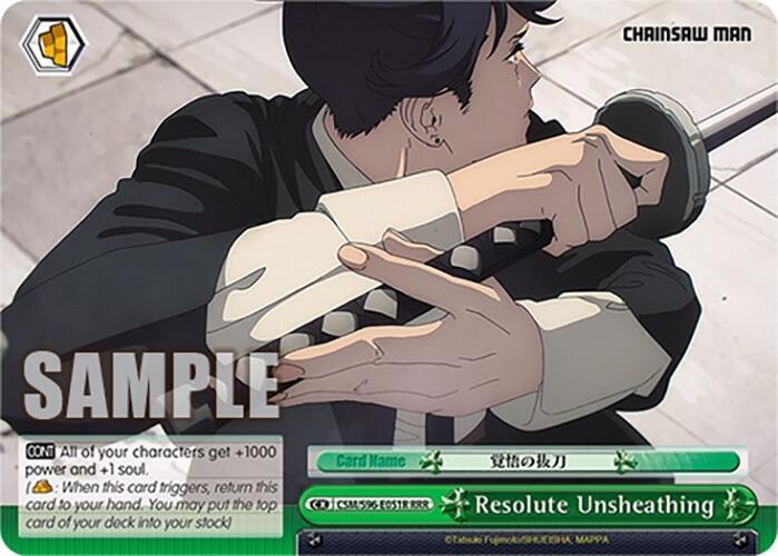 Resolute Unsheathing (RRR) - [Chainsaw Man] | Gear Gaming Fayetteville