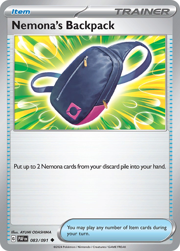 Nemona's Backpack (083/091) [Scarlet & Violet: Paldean Fates] | Gear Gaming Fayetteville