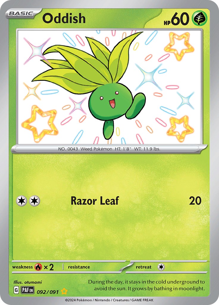 Oddish (092/091) [Scarlet & Violet: Paldean Fates] | Gear Gaming Fayetteville