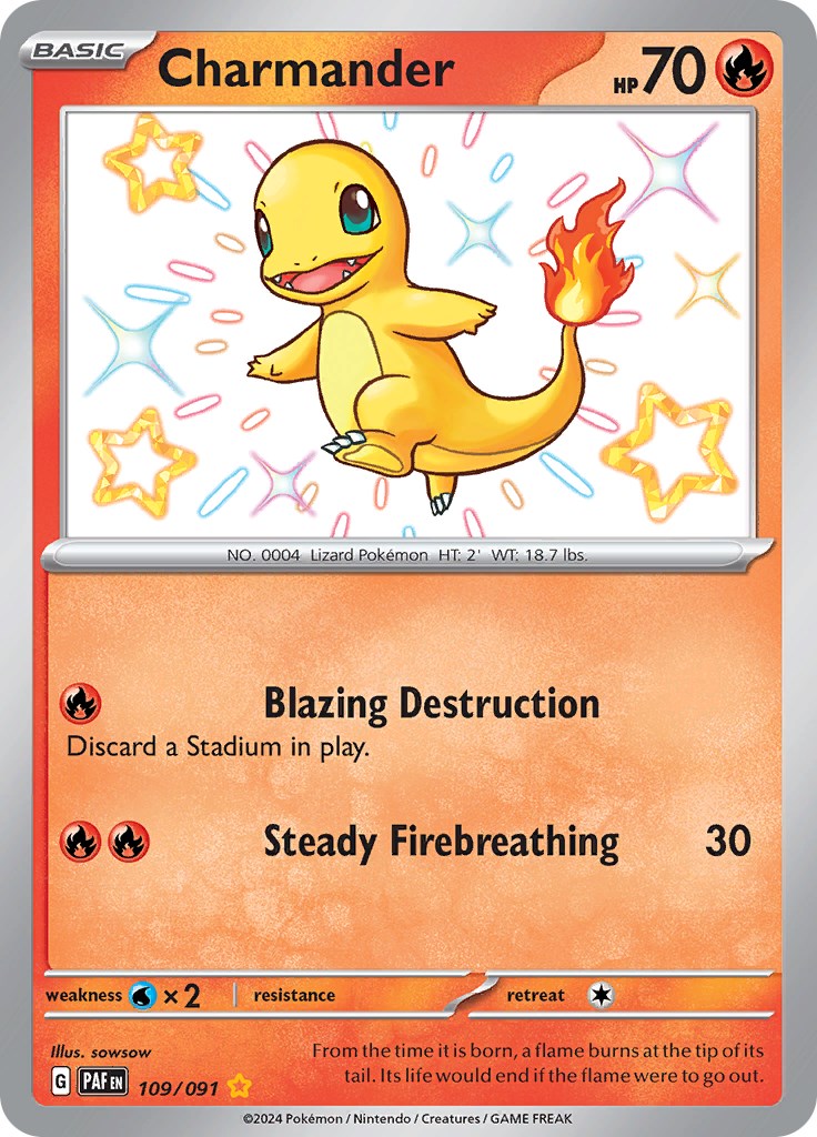 Charmander (109/091) [Scarlet & Violet: Paldean Fates] | Gear Gaming Fayetteville