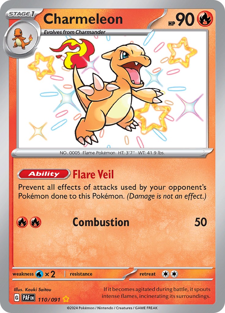 Charmeleon (110/091) [Scarlet & Violet: Paldean Fates] | Gear Gaming Fayetteville