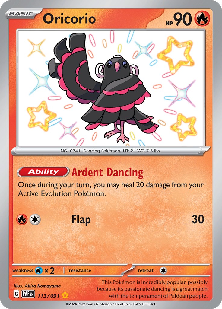 Oricorio (113/091) [Scarlet & Violet: Paldean Fates] | Gear Gaming Fayetteville