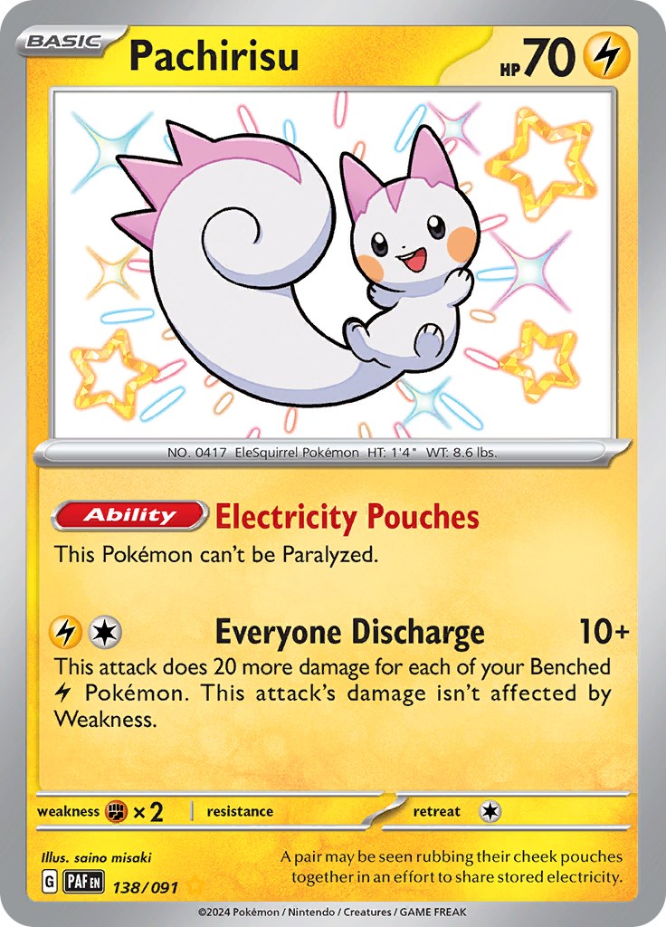 Pachirisu (138/091) [Scarlet & Violet: Paldean Fates] | Gear Gaming Fayetteville