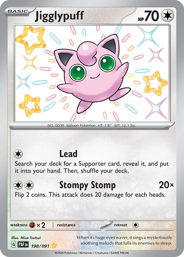 Jigglypuff (198/091) [Scarlet & Violet: Paldean Fates] | Gear Gaming Fayetteville