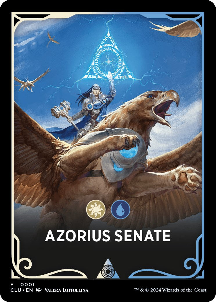 Azorius Senate Theme Card [Ravnica: Clue Edition Tokens] | Gear Gaming Fayetteville